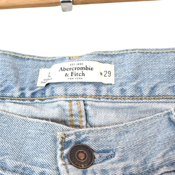 Abercrombie & Fitch Distressed Jeans W29 Light Wash Ripped Y2K Cali Surfer 2010s - Picture 6 of 9
